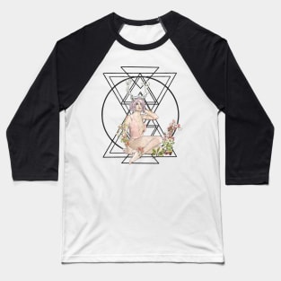 Deer Girl Baseball T-Shirt